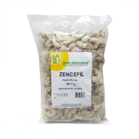 Zencefil Kökü Tane Doğal 1000 Gr Paket - 6