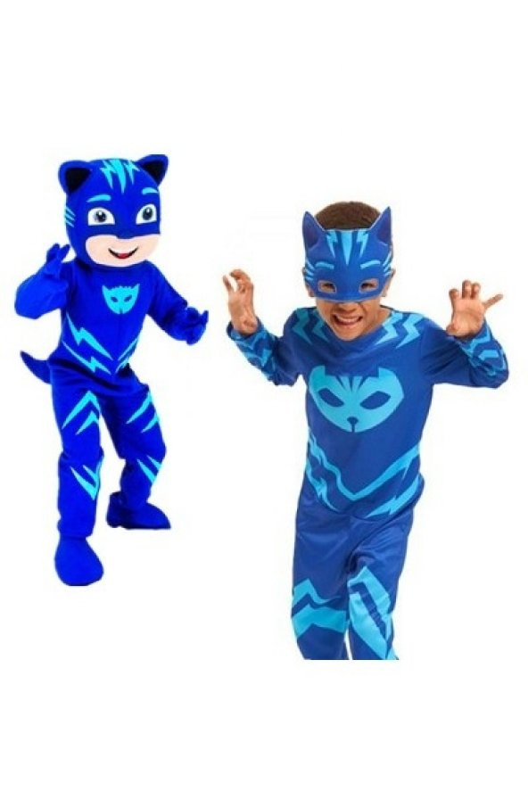 Pijamaskeliler Kedi Çocuk Kostümü - Mavi Catboy Kostümü - Orijina - 2