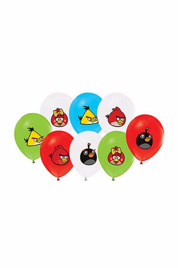 Angry Birds Baskılı Balon 10lu