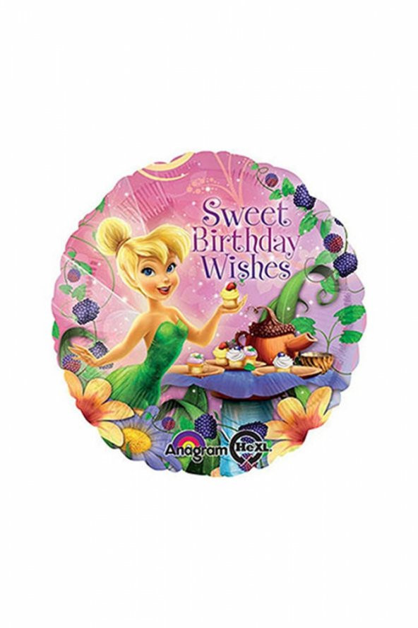Tinkerbell Happy Birthday Folyo Balon 45cm 1 Adet