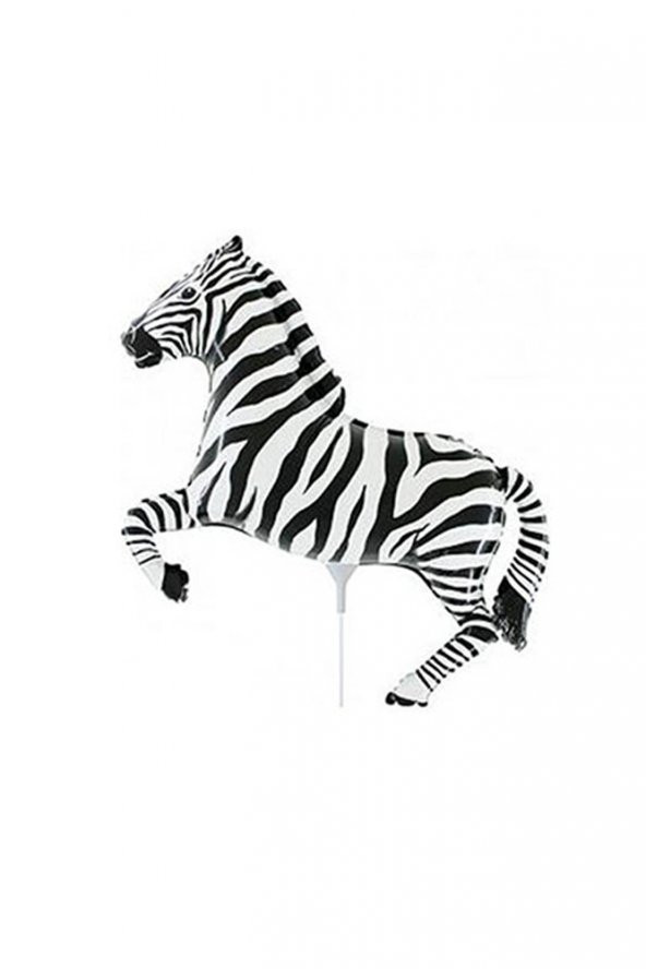 Siyah Zebra Minishape Folyo Balon 35cm 1 Adet