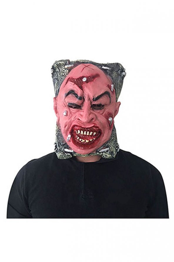 Halloween Korkunç Yüzü Çivili Maske 1 Adet