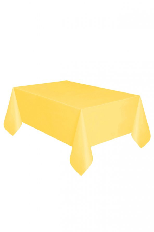 Roll-Up Plastik Masa Örtüsü Sarı 137 x 270cm 1 Adet