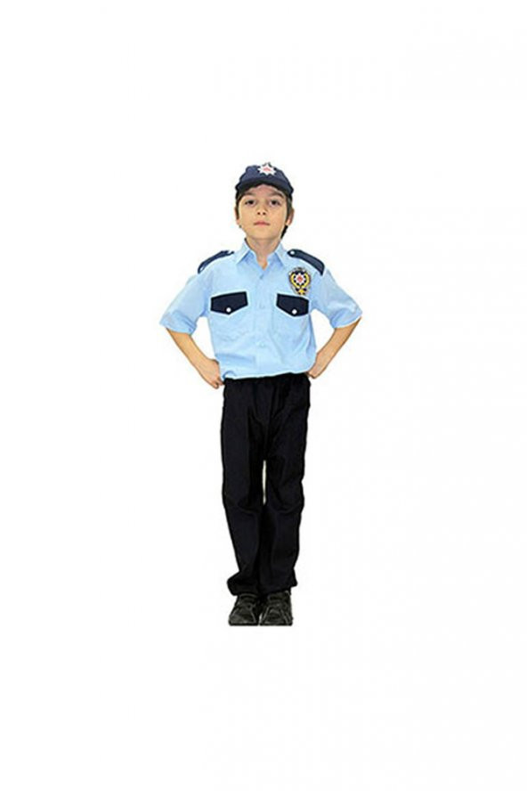 Polis Çocuk Kostümü 5-6 Yaş 1 Adet