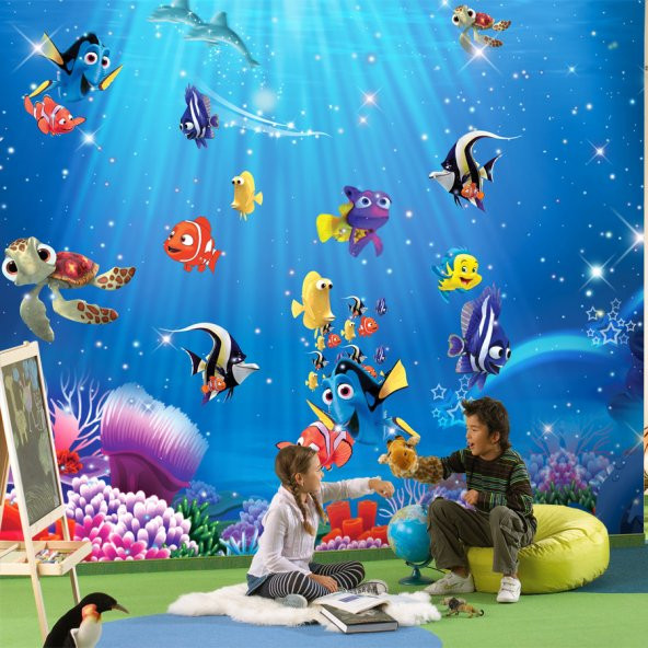 Nemo 3 Boyutlu Duvar Kağıdı ( 5 m² )