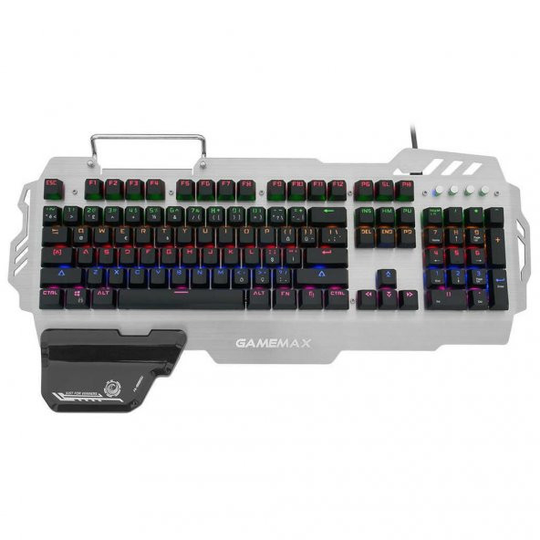 Frisby Gamemax FK-G550QU Gerçek Mekanik Klavye Blue Switch Oyun Modlu Bilek Destekli Animasyon Ledli Işıklı Metal Gövdeli Yeni Seri - 4