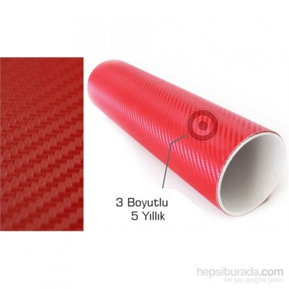 Kırmızı Karbon Kaplama 127 cm x 100 cm - 4