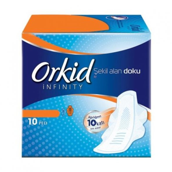 Orkid Infinity Hijyenik Ped Normal 10 Ped