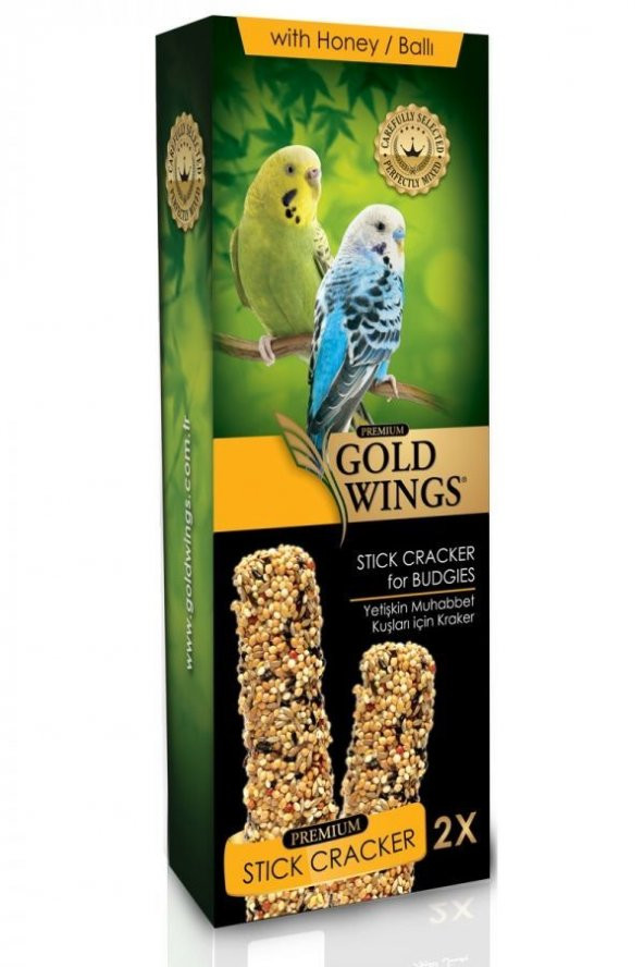 Gold Wings Premium Muhabbet Kuşlari Için Balli Kraker 2Li
