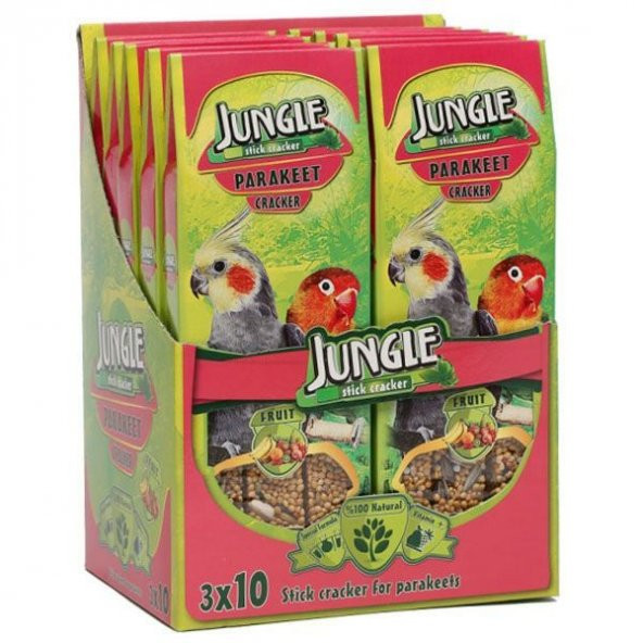 Jungle Paraketler Için Meyveli Kraker 3Lü