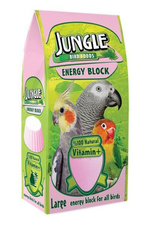 Jungle Kuşlar İçin Vitaminli İyotlu Enerji Bloğu Gaga Taşi Large