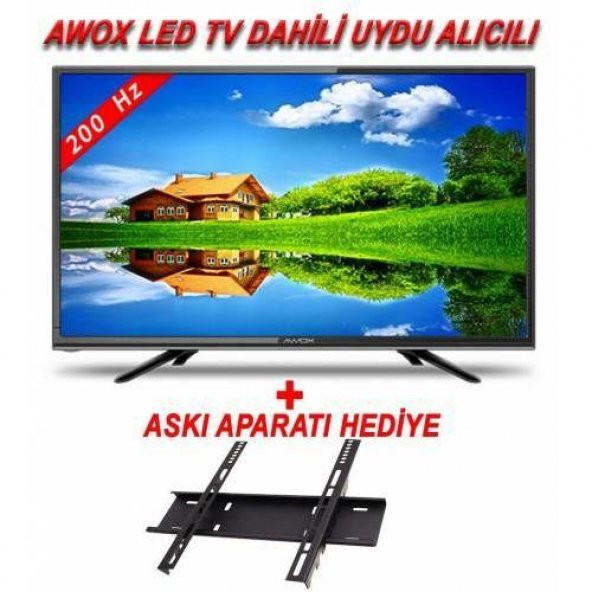 AWOX 32" 82 EKRAN Dahili Uydulu Led TV Televizyon+Askı Aparatı