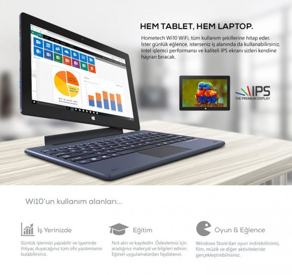 Hometech Wi101 32GB 10.1" IPS Tablet