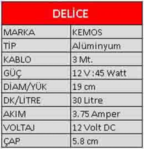 Delice 12 Volt Alüminyum Gövde Mazot pompası - 3