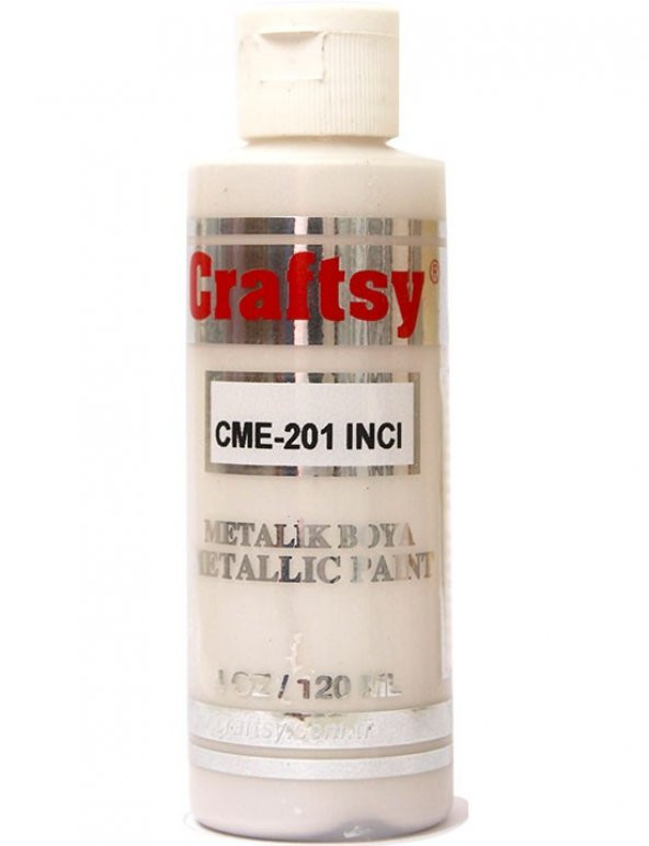Craftsy Akrilik Metalik Boya CME-201 İnci 120ml