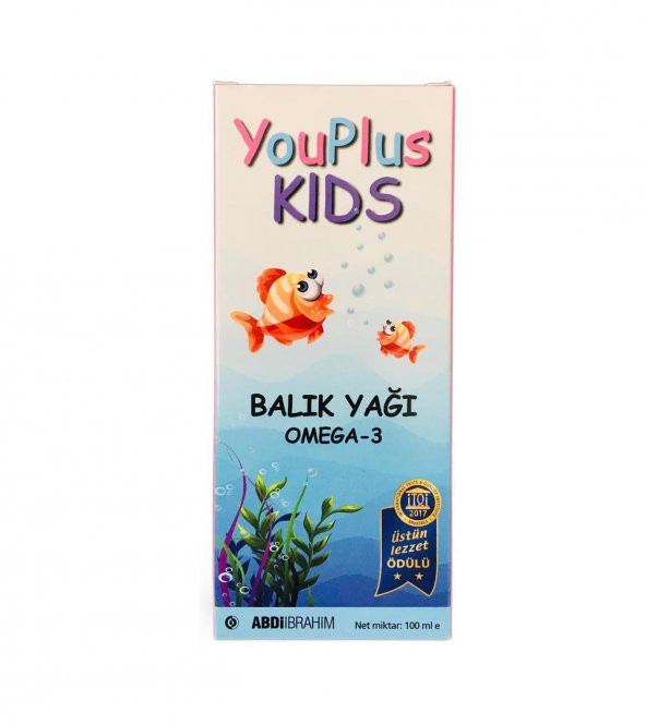 YouPlus Kids Omega-3 Balık Yağı 100 ml KUTUSUZ KAMPANYA ÜRÜNÜDÜR