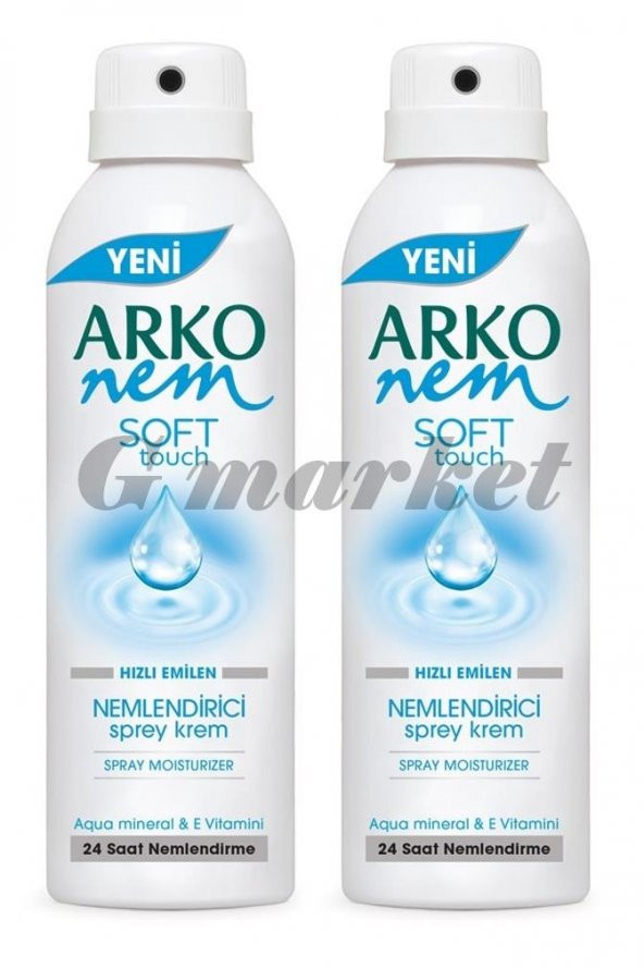 Arko Nem Sprey Krem Soft Touch 150 Ml 2 ADET