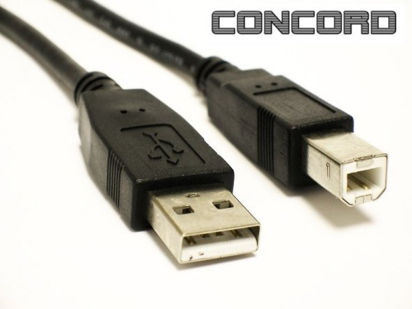 10M METRE CONCORD C-531 USB PRİNTER BLACK YAZICI KABLO