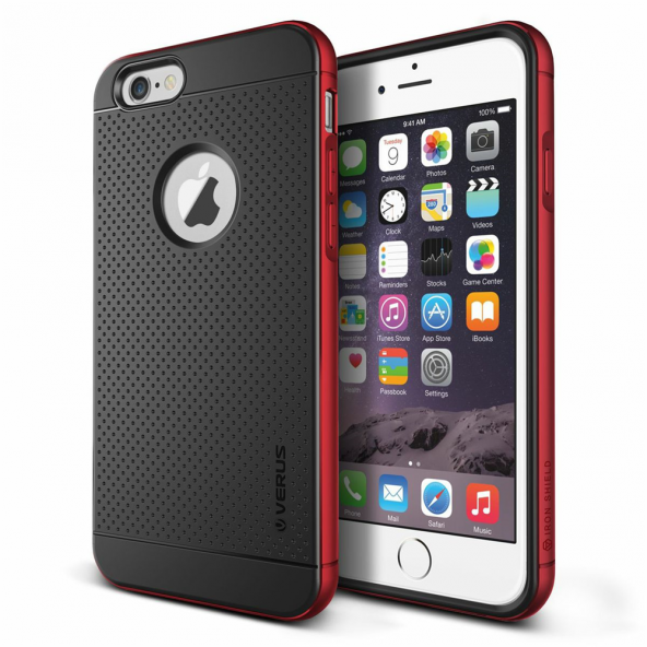 Verus iPhone 6 Plus/6S Plus Iron Shield Kılıf Kiss Red