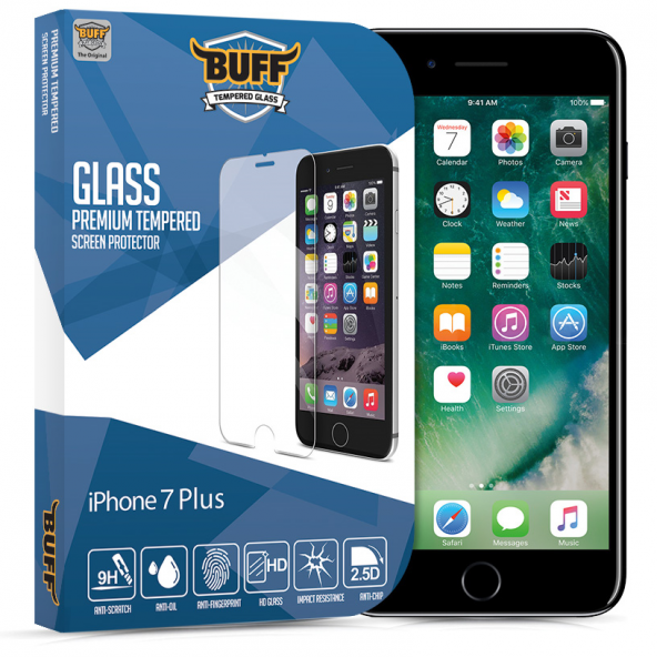 Buff Glass iPhone 8 Plus / 7 Plus Ekran Koruyucu Cam