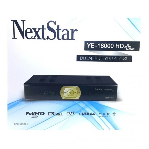 NextStar YE-18000 HD + Plus Uydu Alıcı