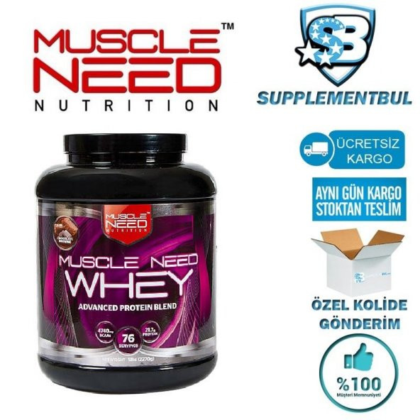 Muscle Need 50 İzole Whey Protein 2.27 Kg