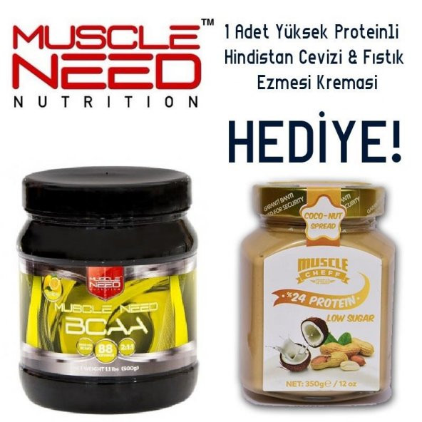 Muscle Need BCAA 2:1:1 500 Gr 1 Hediye