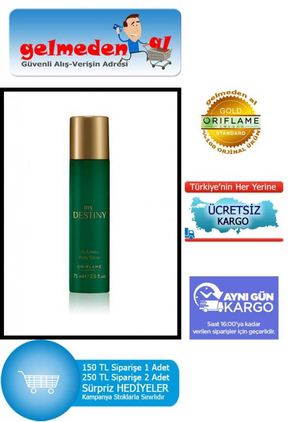 Oriflame My Destiny Parfümlü Vücut Spreyi - 2
