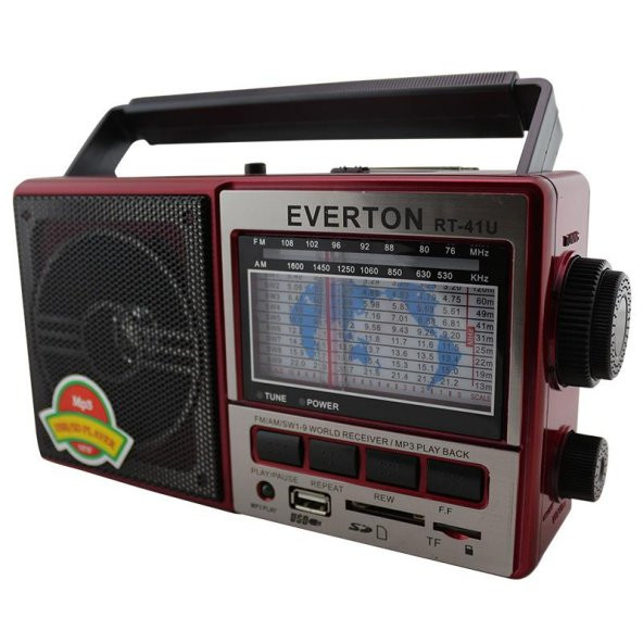 EVERTON RT-41U Şarjlı Dünya Radyoları - Müzik Çalar - SD-USB-TF V