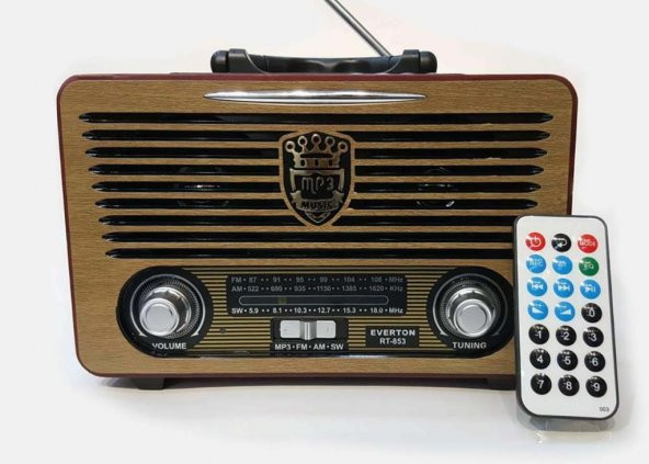 EVERTON RT-853 Multimedya Bluetooth FM Radyo - Müzik Çalar