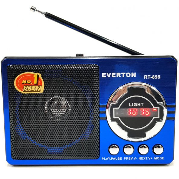EVERTON RT-898 Şarjlı Dijital Radyo-USB./SD.Kart girişi