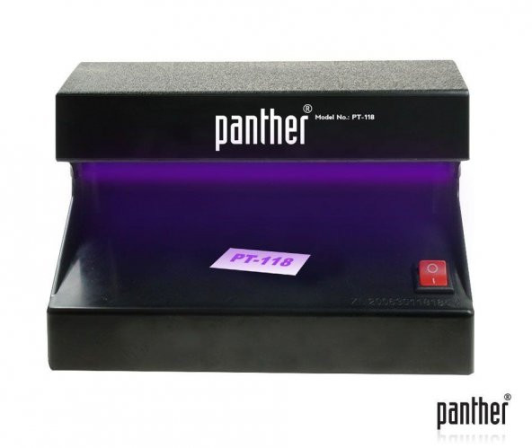 PANTHER PT-118 Mor Işıklı Pilli Para Kontrol Cihazı