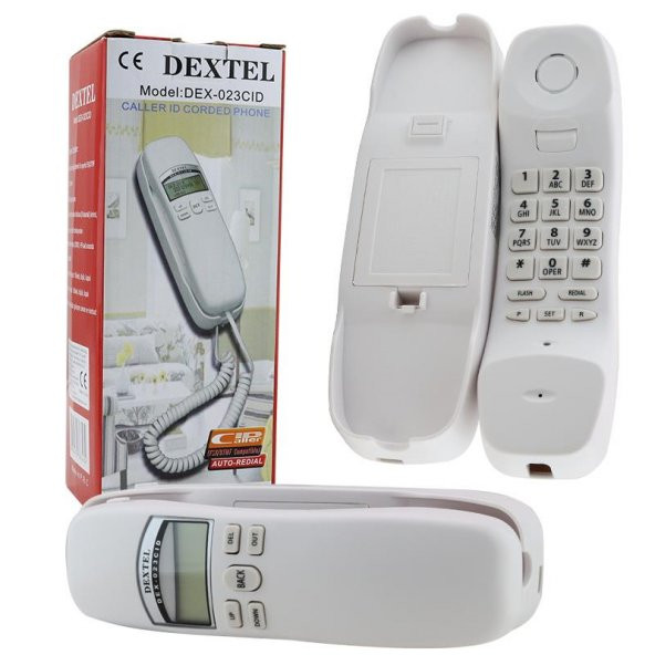 Dextel Kablolu Ekranlı Masa ve Duvar Telefonu Sabit Telefon - DEX - 4