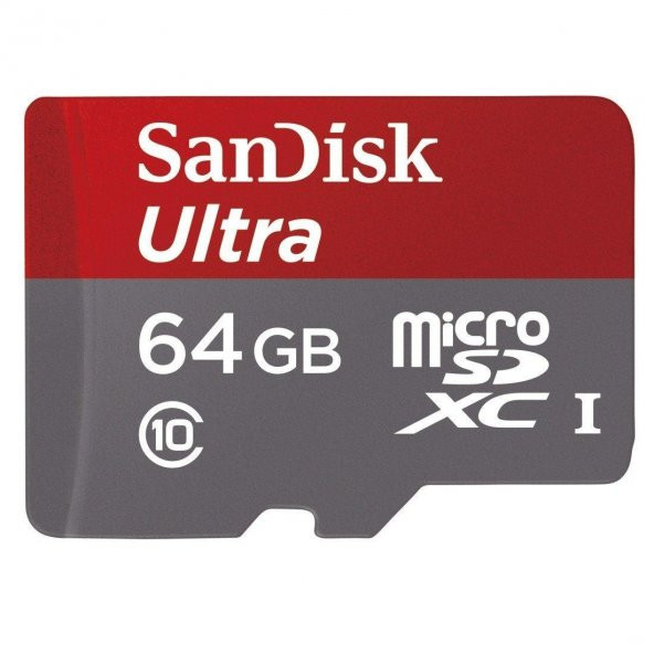 Sandisk 64GB Micro SD Hafıza Kartı Ultra C10 80MB/s SDSQUNC-064G-GN3MA
