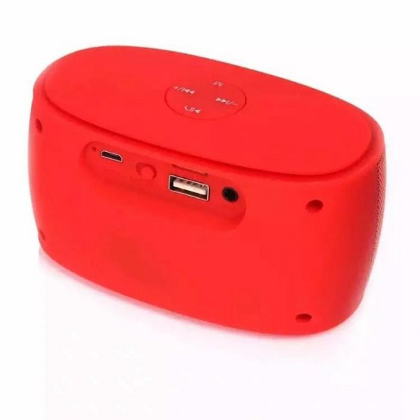Radyolu Şarjlı Bluetooth Hoparlör Ses Bombası Müzik Çalar USB TF - 6