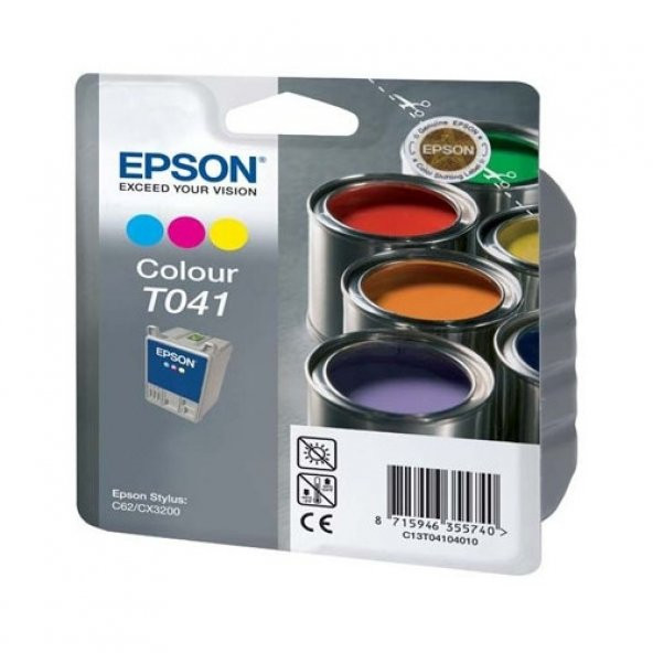 Epson T041 Renkli Orjinal Kartuş