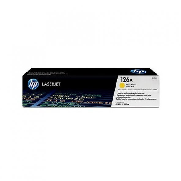 HP 126A 1000 Sayfa Kapasiteli Orijinal Sarı Toner CE312A