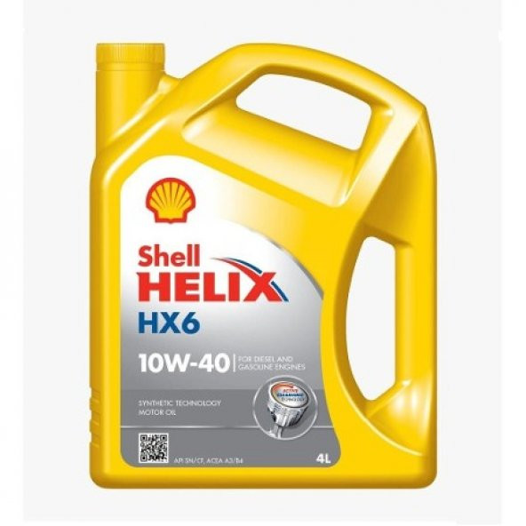 SHELL Helix Hx6 10w-40 4 Litre Motor Yağı 2017 Tarihli