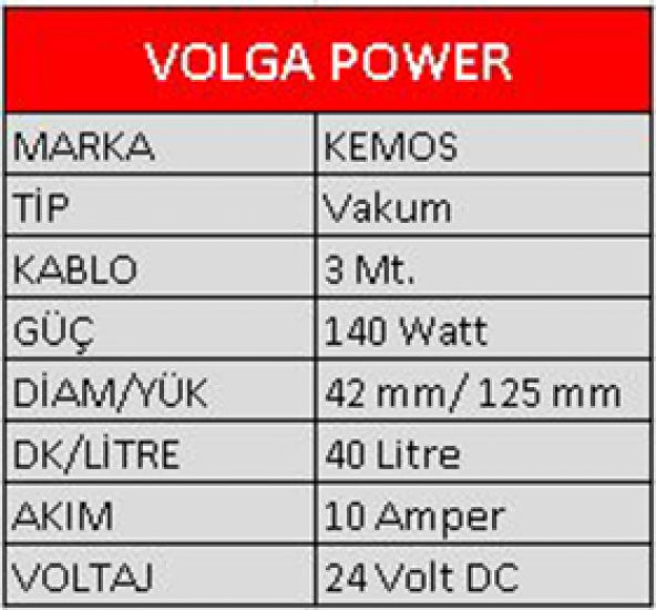 Volga 24v Vakumlu Su ve Mazot Pompası (%100 Yerli) - 5