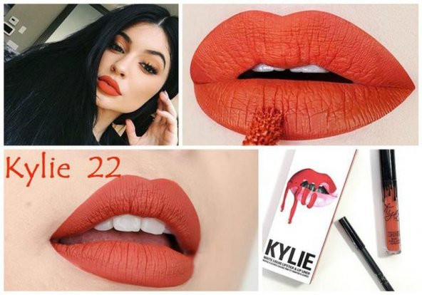 Kylie Jenner RUJ + DUDAK KALEMİ 22 Matte Lipstick+Lipliner