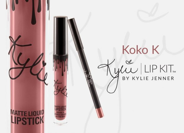 Kylie Jenner RUJ + DUDAK KALEMİ KOKO K Matte Lipstick+Lipliner