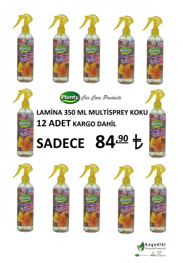 Plenty 12 Adet Lamina 350 ml Multisprey Koku