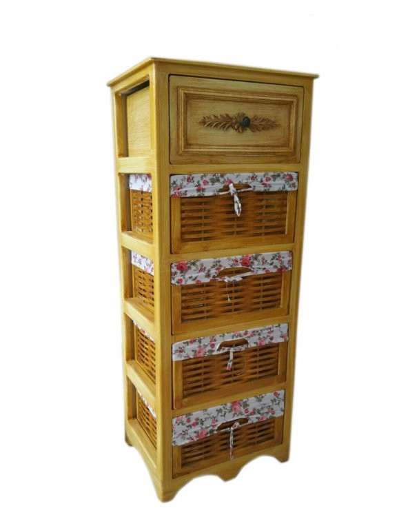 AHSAP SEBZELİK 5Lİ HASIR ÇEKMECELİ PATATES SOĞANLIK ÖZKAR MESE - 2