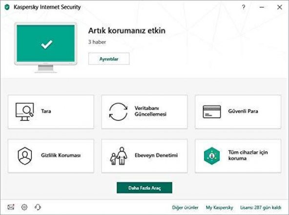 Kaspersky İnternet Security 2022 Versiyon 1 PC / Kullanıcı 1 YIL - 3