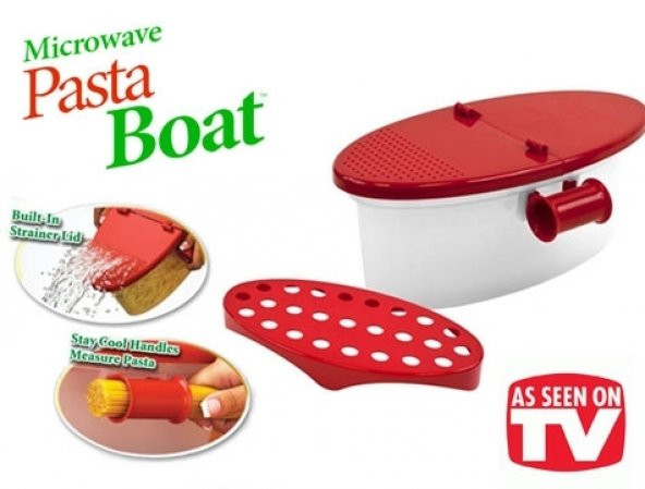 Pasta Boat Mikrodalgada Hızlı Makarna Pişirici