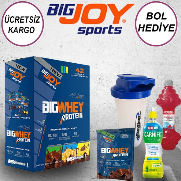 BigJoy BigWhey Protein Tozu 1386 Gr 42 Saşe ( 4 HEDİYE )