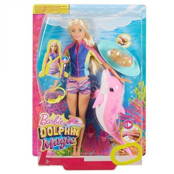 Barbie Sihirli Yunuslar Dalgıç Bebek FBD63