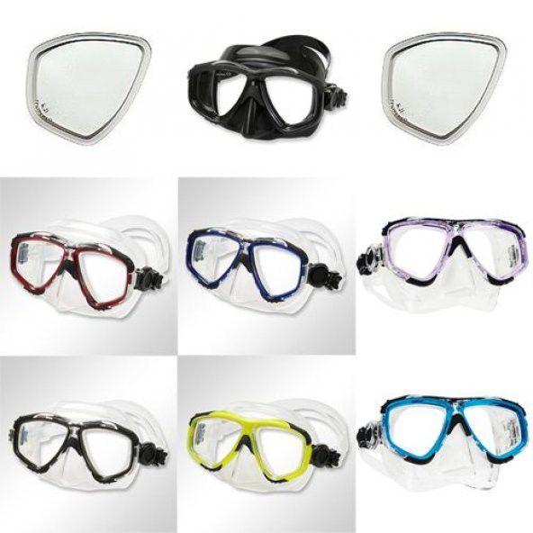SUBGEAR ZOOM Maske Optik Lens Set Uzak Miyop Mor - Uzak -9,0 - Uz