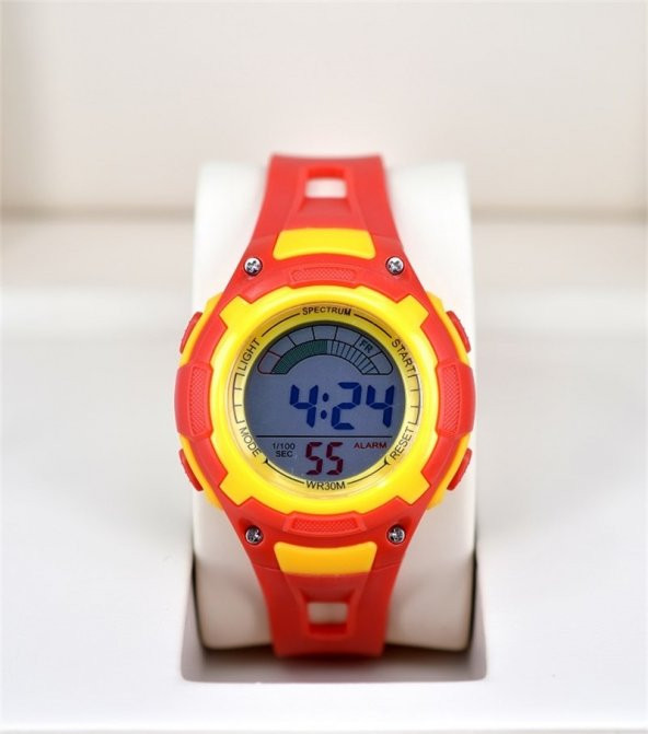 Full Fonksiyon Sarı Kırmızı Dijital Su Geçirmez Spectrum Çocuk Kol Saati ST-301124