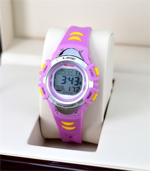 Startime Kız Çocuk Dijital Su Geçirmez Kol Saati Kronometreli Işıklı ST-301018